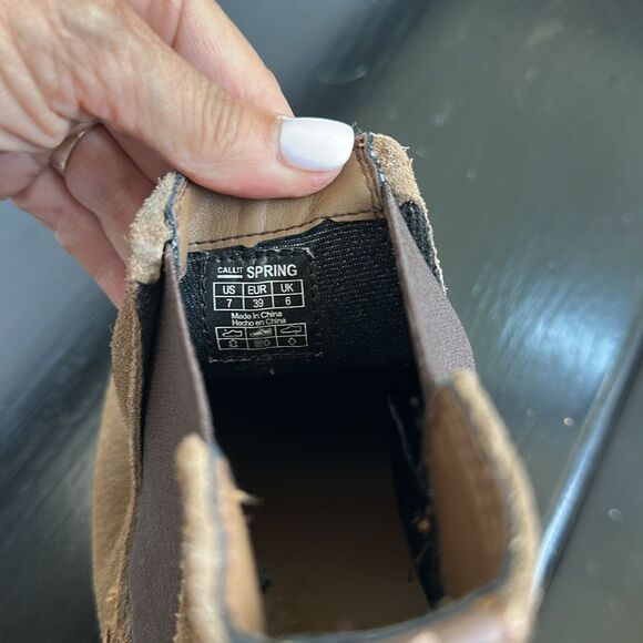 New!  Genuine Leather Chelsea Boots Brown Suede Size 7 gift - Picture 7 of 7